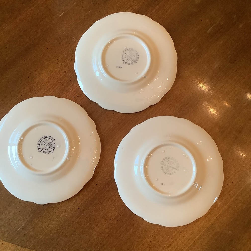 Three Franciscan Desert Rose Small 6” Plates - Picture 6 of 9